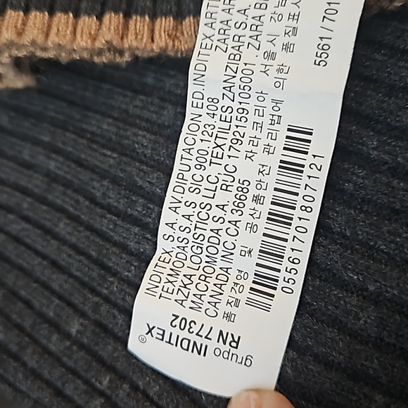 ZARA Knitwear Winter Collection gray sweater, size 11-12 years (close to M-L) - Picture 11 of 12